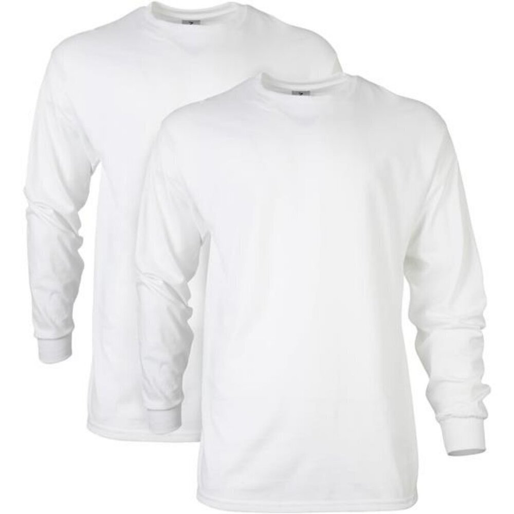 Heavyweight Cotton Long Sleeve Tee Men Classic Fit